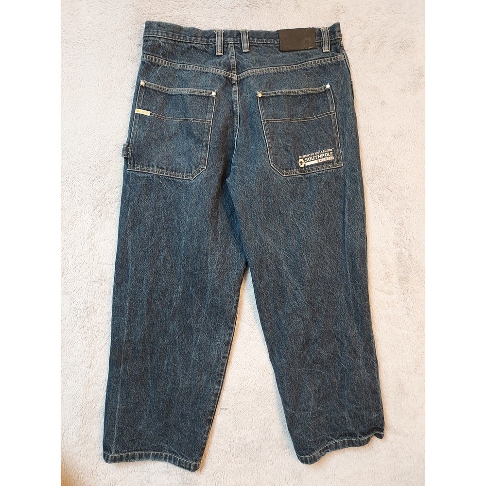Vintage Southpole Jeans Mens 38x29 Baggy Wide Leg Carpenter Skater Hip Hop 90s